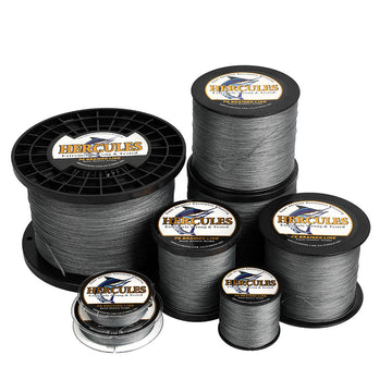 1000M 1094Yds Grey 10lb-300lb HERCULES PE braid Fishing Line 8 Strands HERCULES